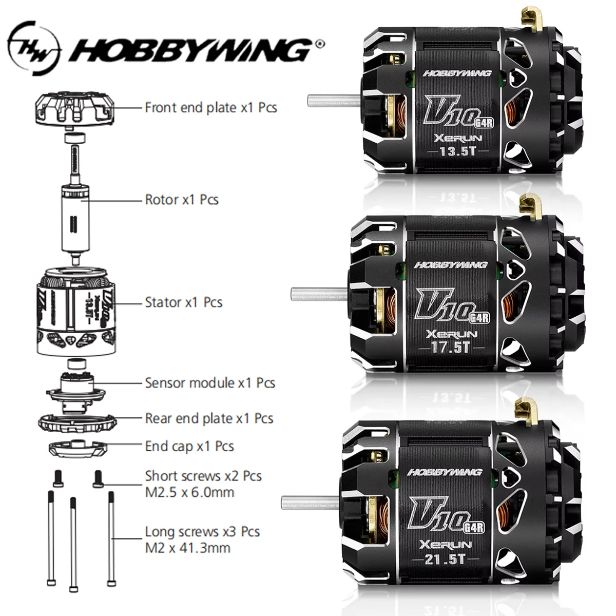 

HOBBYWING XeRun V10 G4R 21,5T 17,5T 13,5T Бесщеточный двигатель с датчиком ROAR для 1/10 RC Модель автомобиля Drift Racing Автомобильные аксессуары