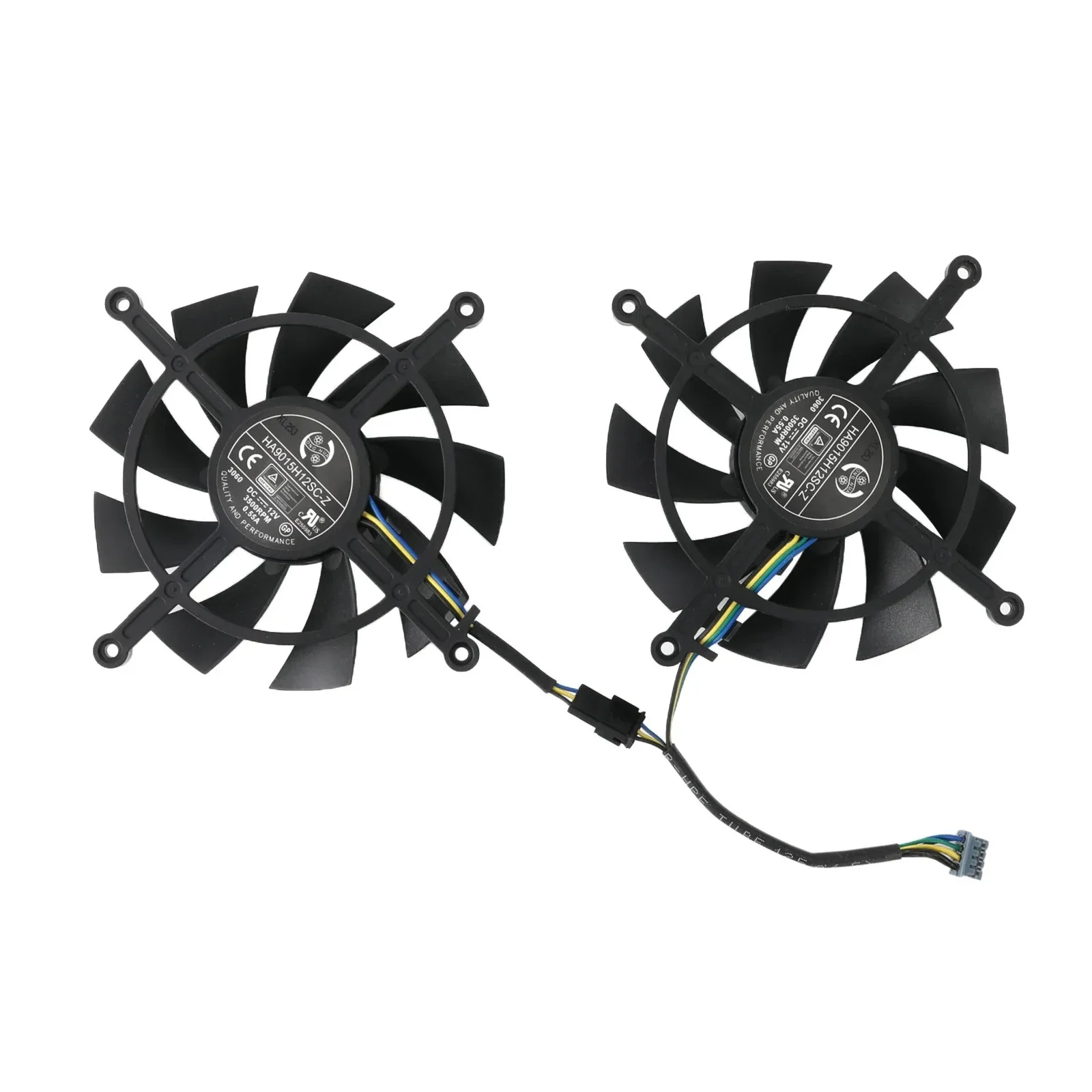 Ventilateur de carte, HA9015H12SC-Z, Cartes vidéo Refroidissement, Pour MSI RTX 3060ti 3070 RX3070 LHR 8GB Twin Fan OC, 2 pièces/ensemble