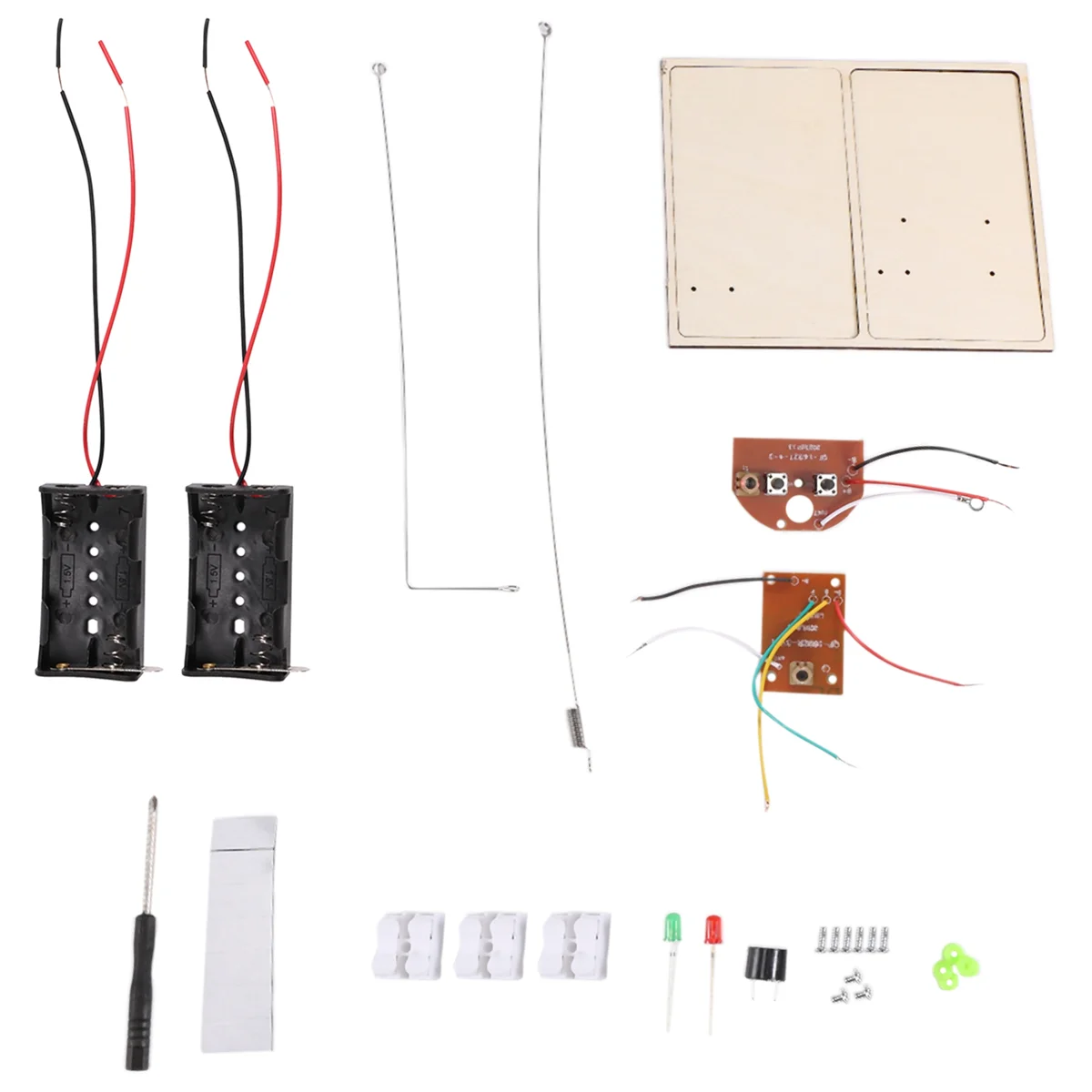 Kit STEM, impara il codice Morse, costruisci una macchina telegrafica, esperimento di circuiti elettrici, Kit di elettricità (senza batteria)