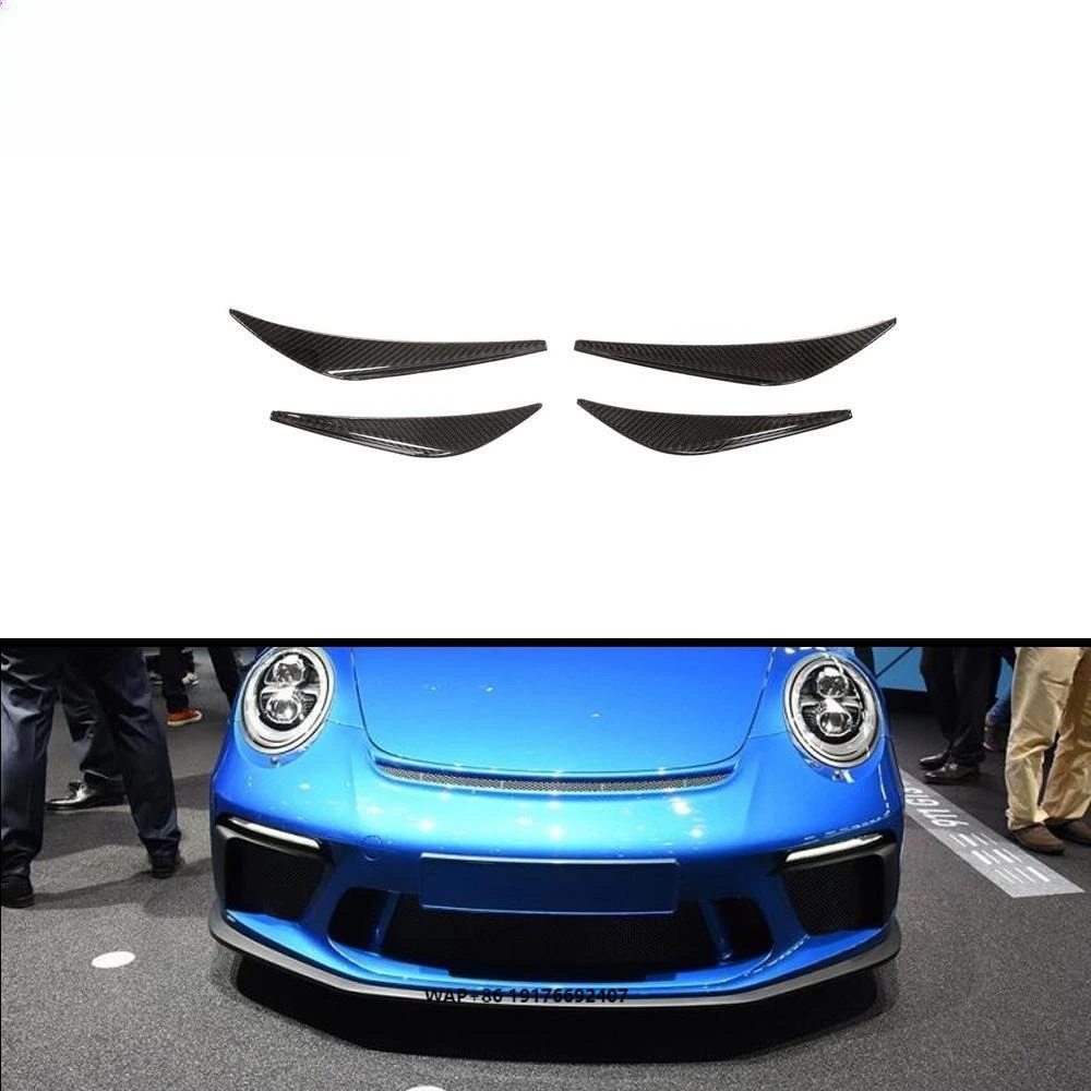 

Dry Carbon Fiber 911 Front Air Bumper Canards forPorsche 911 991 GT3 RS 2-Door 2017-2018