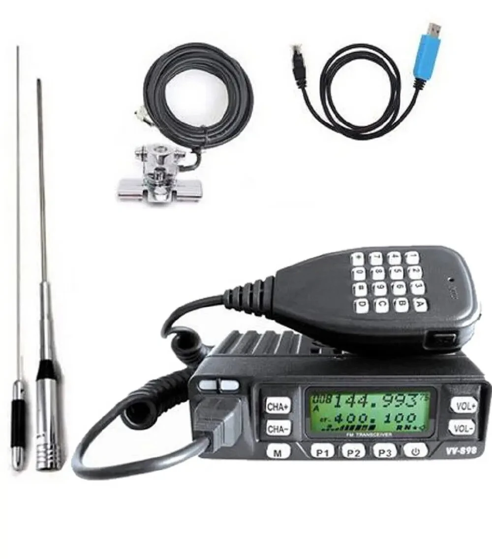 910-HoTWholesale Leixen VV-898 Mobile Radio, LEIXEN VV-898 Two Way Radio 20W UHF/VHF Ham Radio Mobile Transceiver