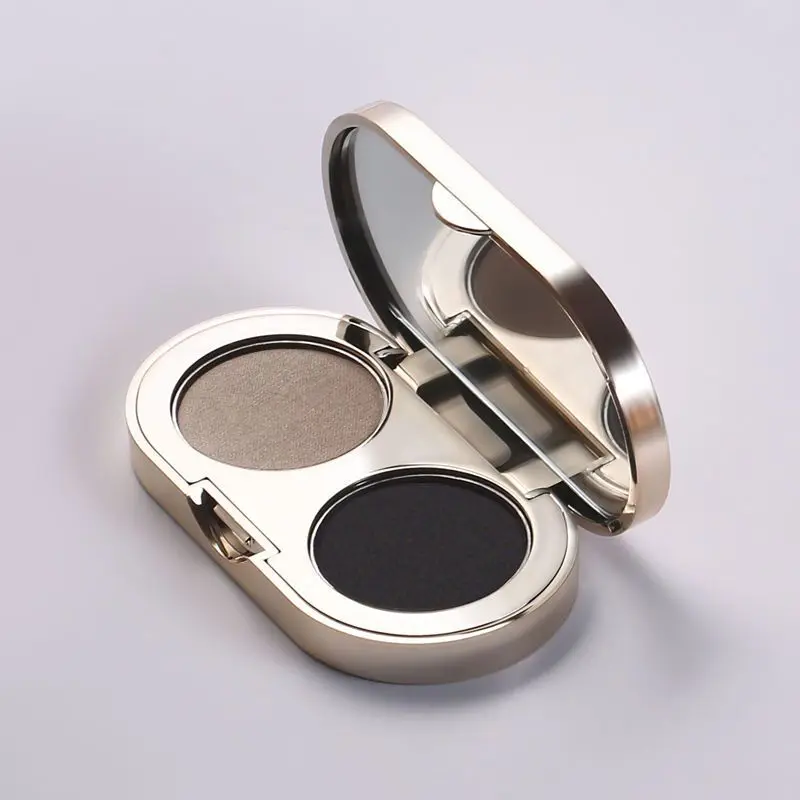 Two-color Eyebrow Powder Pan Eyebrow Cream Lasting Waterproof and Sweat-proof Beginner Eyebrow Powder Female