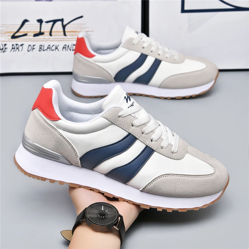 Double Star Men's Fashion Chunky Dad Shoes Thick Sole Casual Sports Sneakers Anti-Slip Outdoor Daily Walking Male Shoes