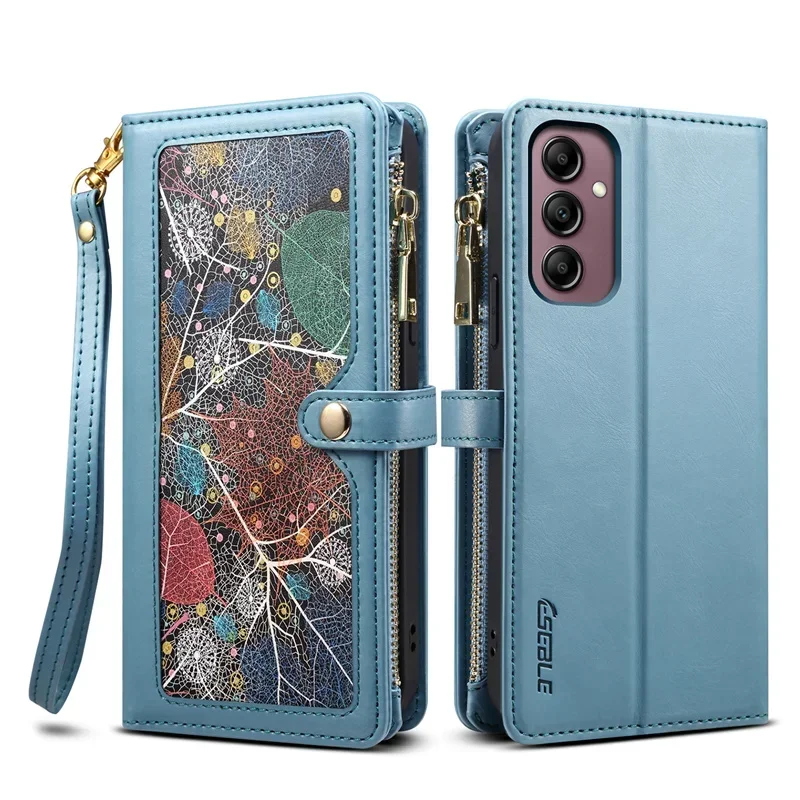 For Samsung Galaxy M54 M34 M14 M55 M15 5G Wallet Leather Zipper RFID Case For Galaxy M13 M23 M52 M12 M22 M32 M31 M21S M 54 Cover