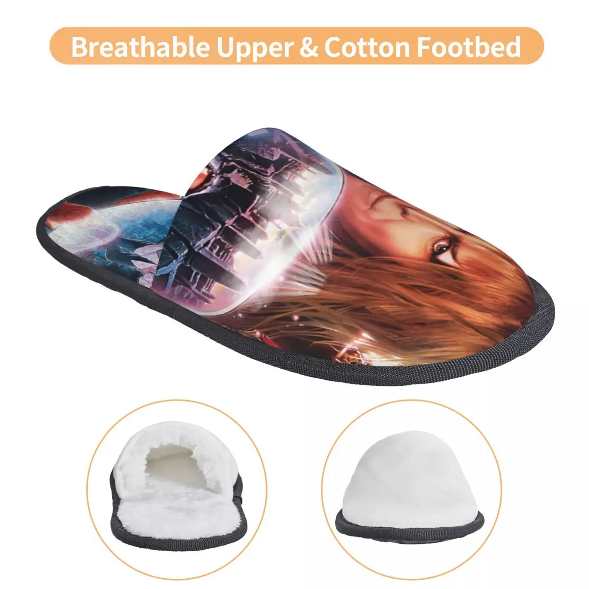 Zapatillas de casa de espuma viscoelástica para mujer, laberinto personalizado, Jareth, The Goblin King, película de fantasía, cómodas, cálidas, antideslizantes