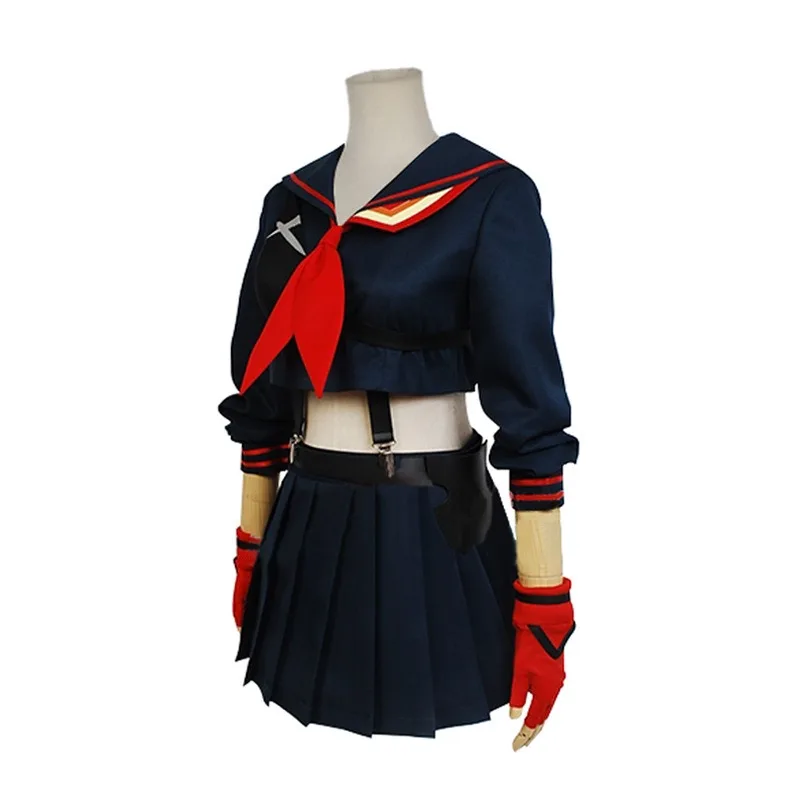 Anime Kill La Kill Matoi Ryuuko Cosplay Costume Japanese Anime JK Uniform Woman Sexy Kawaii Carnival Sailor Suit view 5