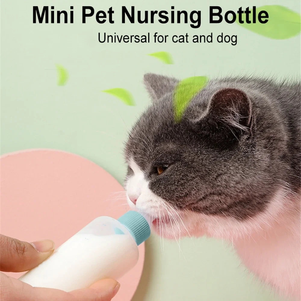 100ml Pet Feeding Bottle With Clear Scale Newborn Dog Kitten Bottle For Puppy Small Dog Accessories Rabbits Hamsters Squirrels