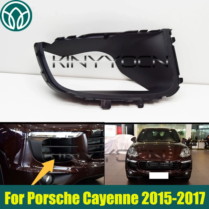

Front Bumper Air Guide For Porsche Cayenne 2015-2017 Front Bumper Lampshade Cover Air Guide Cover 958505333459B9 958505334459B9