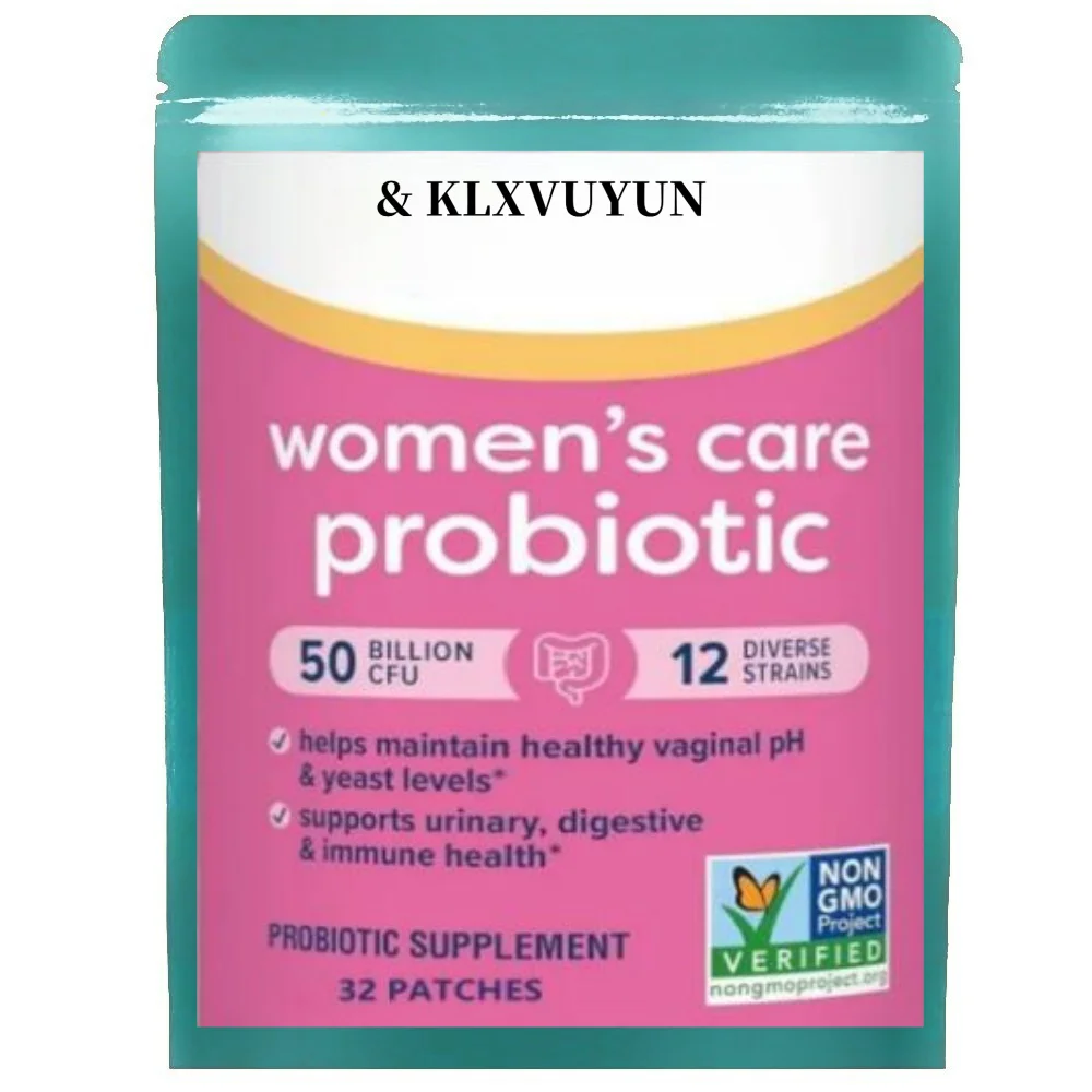 KLXVUYUN Women's Probiotics 50 Billion Guaranteed, Probiotic Transdermal Patches, 12 Strains, Gluten Dairy & Soy Free