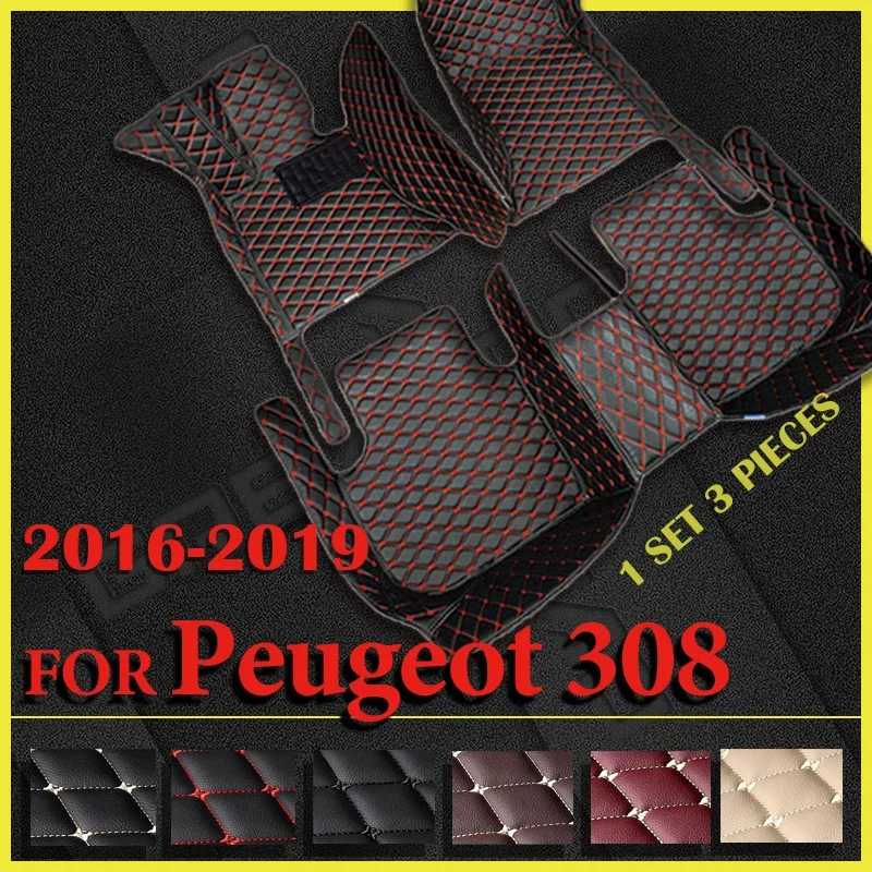 

Car Floor Mats For Peugeot 308 2016 2017 2018 2019 Custom Auto Foot Pads Automobile Carpet Cover Interior Accessories