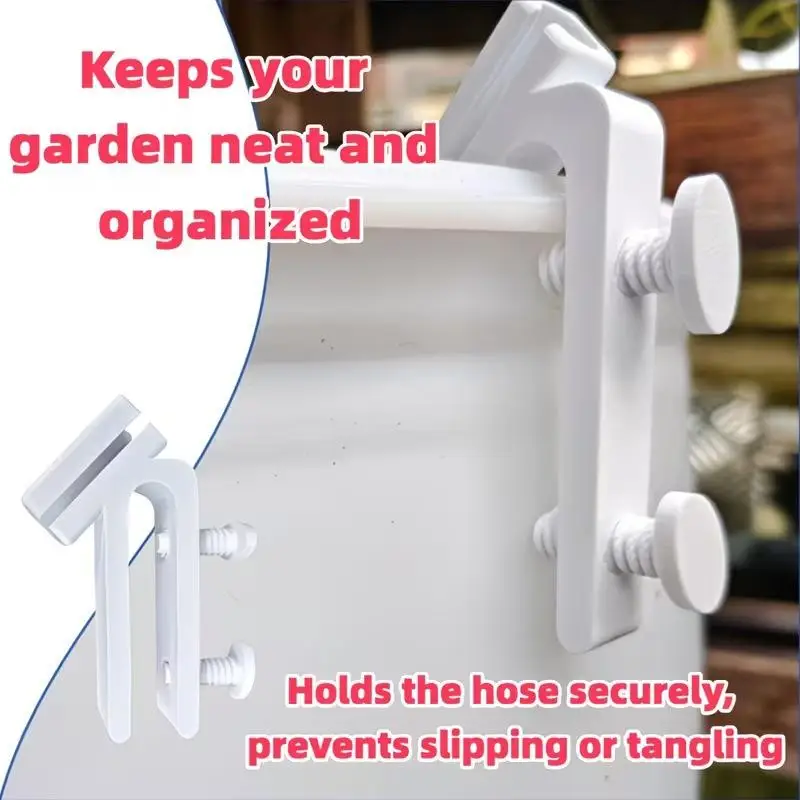 Bucket Edge Garden Hose Clip, Secure Storage for Water Hose, Fits Standard Buckets & Fish Tanks