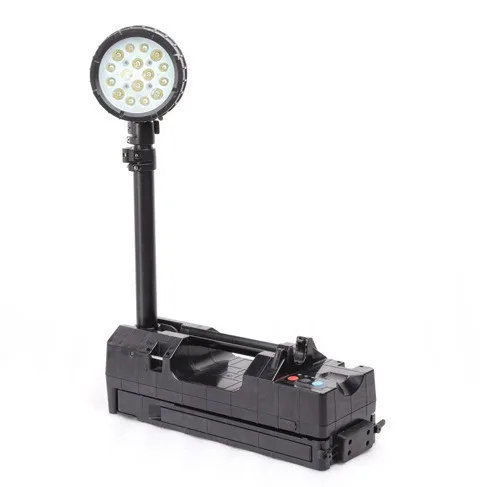 Explosion-proof lightweight mobile light gathering floodlight red and blue warning portable searchlight portable venue lighting