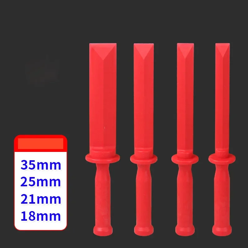 Tire Balance Weight Scraper Set with Four Nylon Blades Featuring Slope Design and Ergonomic Handles for Rim Protection