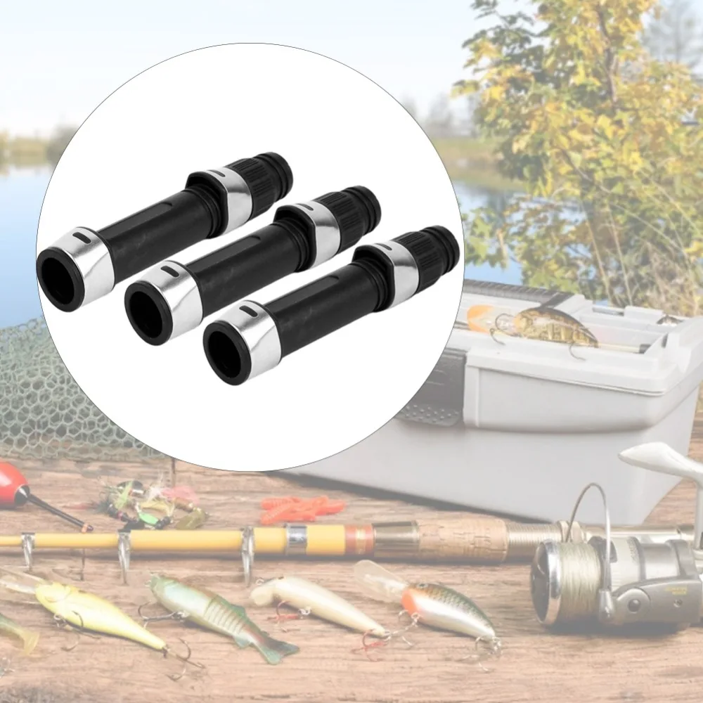 3PCS Durable PVC Fishing Rod Reel Seat 3 Sizes Lightweight Spinning Reel Seat Fly Fishing Rod Seat Sea Fishing
