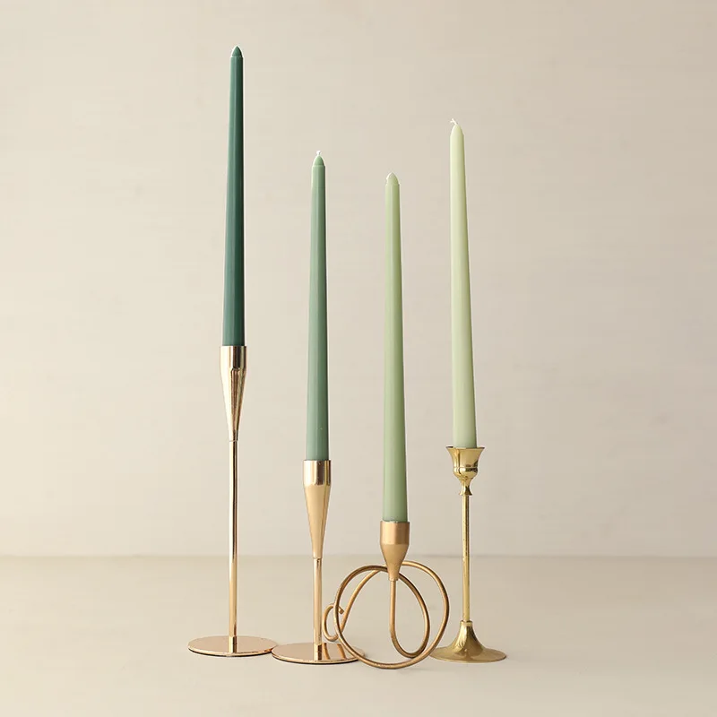 4 قطعة 25 سنتيمتر الروائح شمعة دخان الصويا عمود عيد الميلاد الشموع ديكور المنزل لحفل الزفاف التدرج اللون الشموع