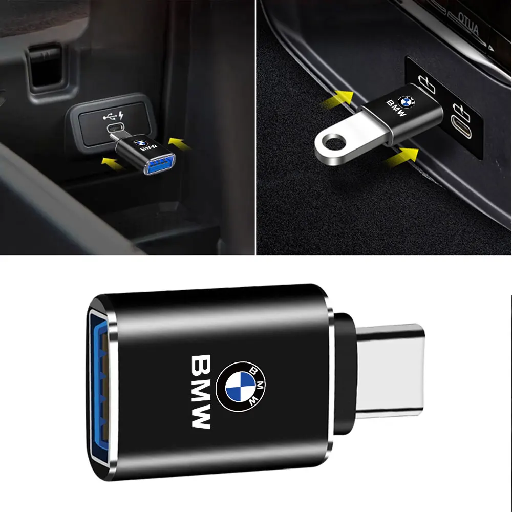 Car USB Cable Converter OTG Adapter Phone Charging Converter For BMW M Performance E46 E90 E60 F10 F30 E39 E36 F20 E87 X3 X5