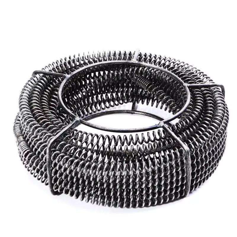 Imagem -02 - Household Drain Pipe Draga Extension Spring Ferramentas de Desobstrução Profissional Draga de Esgoto Mola de Compressão com Conector 15m