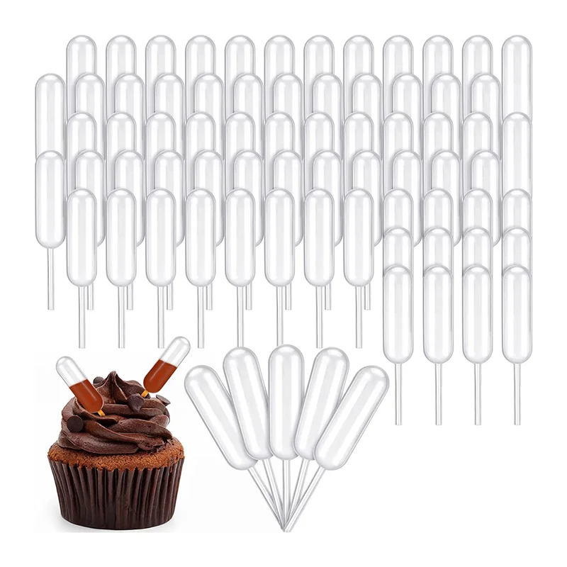

AC23-1000 Pcs 4 Ml Plastic Pipettes Squeeze Transfer Dropper Disposable Liquid Dropper Transparent Plastic