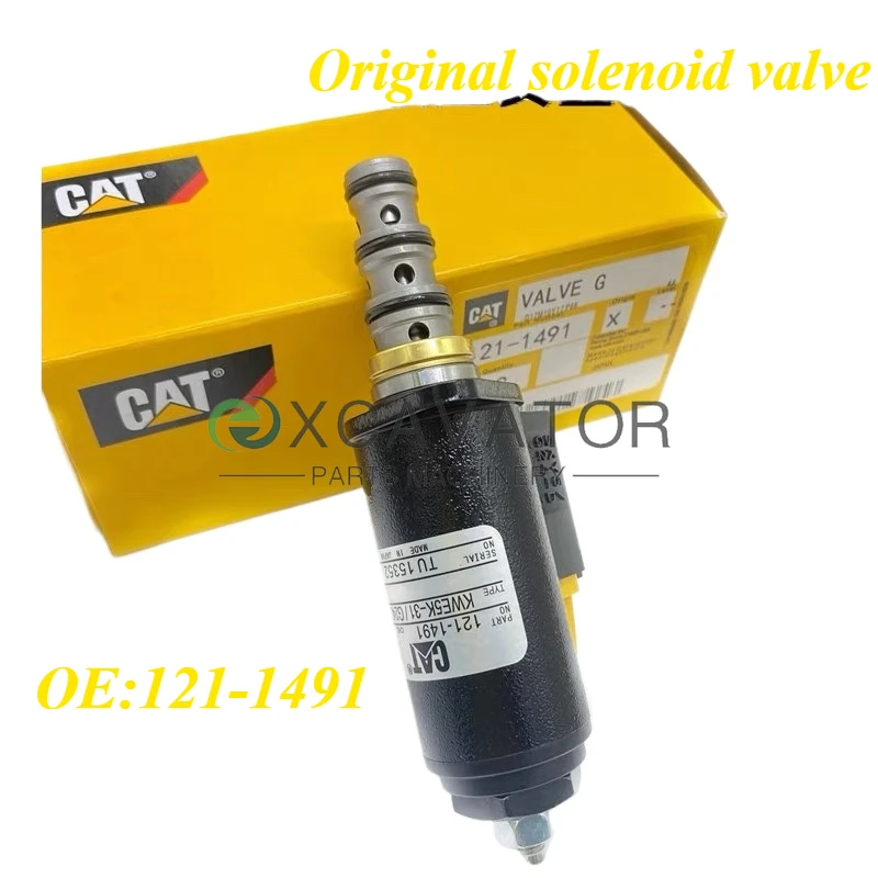 

121-1491 Поворотный электромагнитный клапан экскаватора для Caterpillar E320B/C/D 315C 325C 1211491 КВЕ5К-31 Г24ДА30 Кэт
