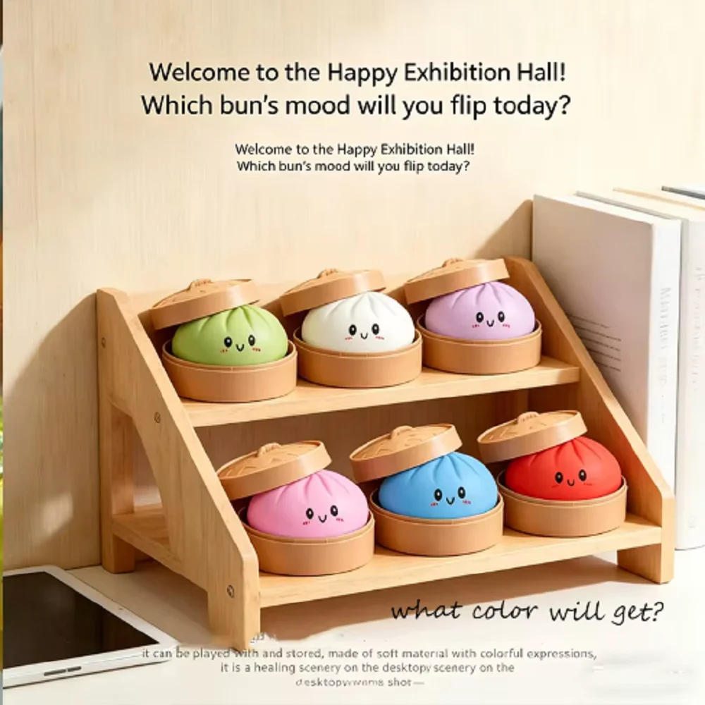 

New Dumpling Squishy Stress Balls Toys Anxiety Relief Dough Bun Squeeze Ball Sensory Toy for Kids Adult juguetes