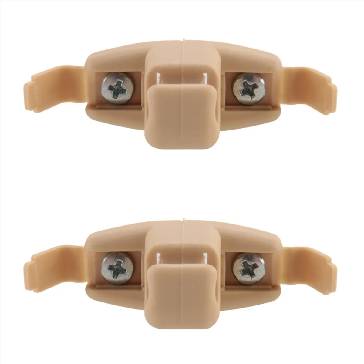 Super Sale 2X Beige Sun Visor Clip Holder Bracket 51168243575 For Bmw E46 3 Series 325 M3