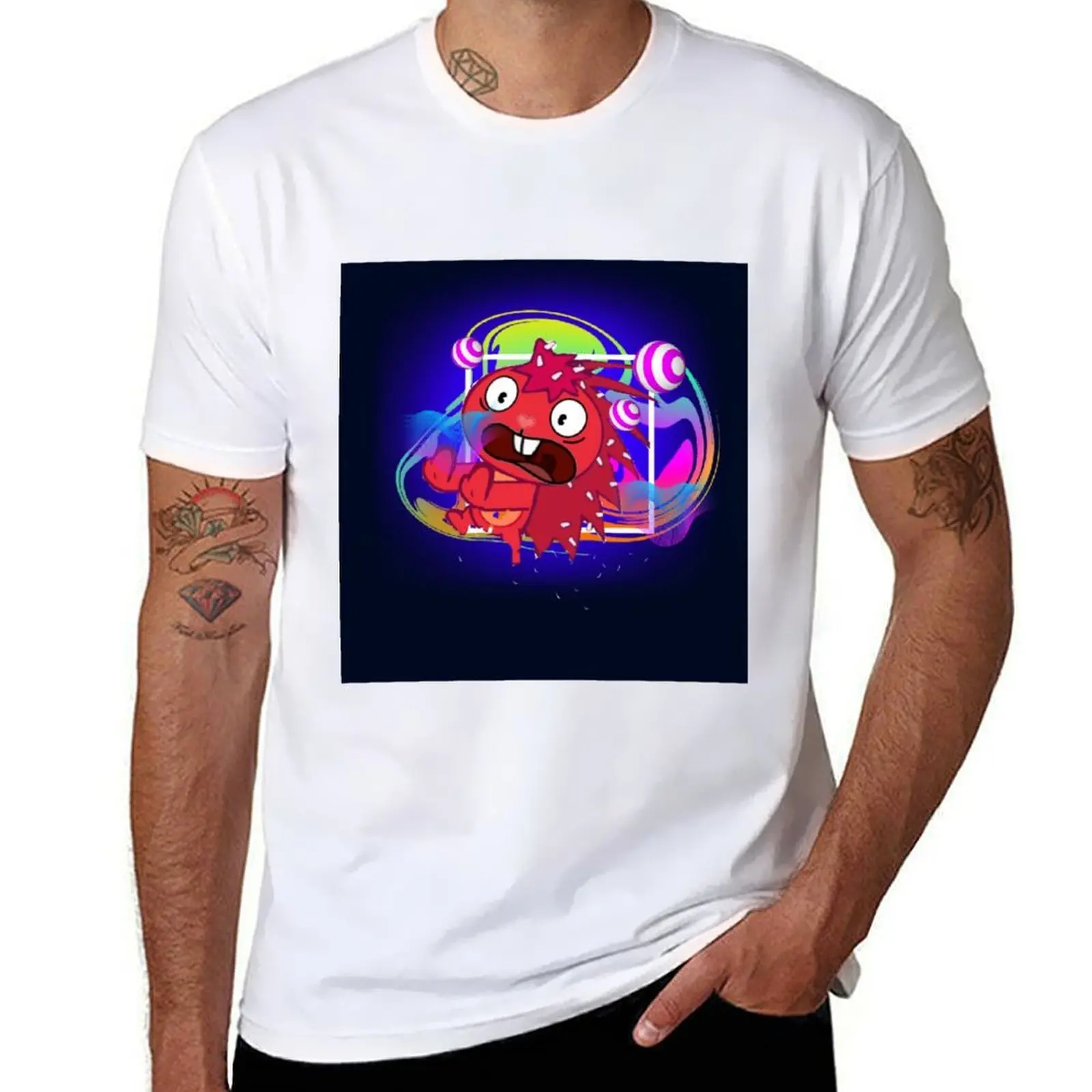 

Flaky Happy Tree Friends - Colourful T-Shirt man tshirt cotton tshirt 100% T-Shirt