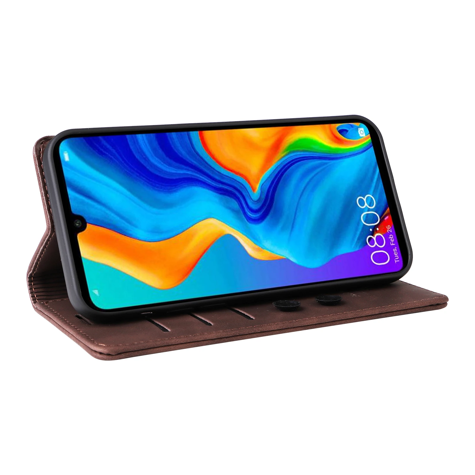 Luxus PU-Leder Wallet Case für Huawei P30 Lite P30 Pro P Smart 2019 P Smart Z Y9 Prime 2019 mit Halterung und Klappständer Handyhülle – Detail 6