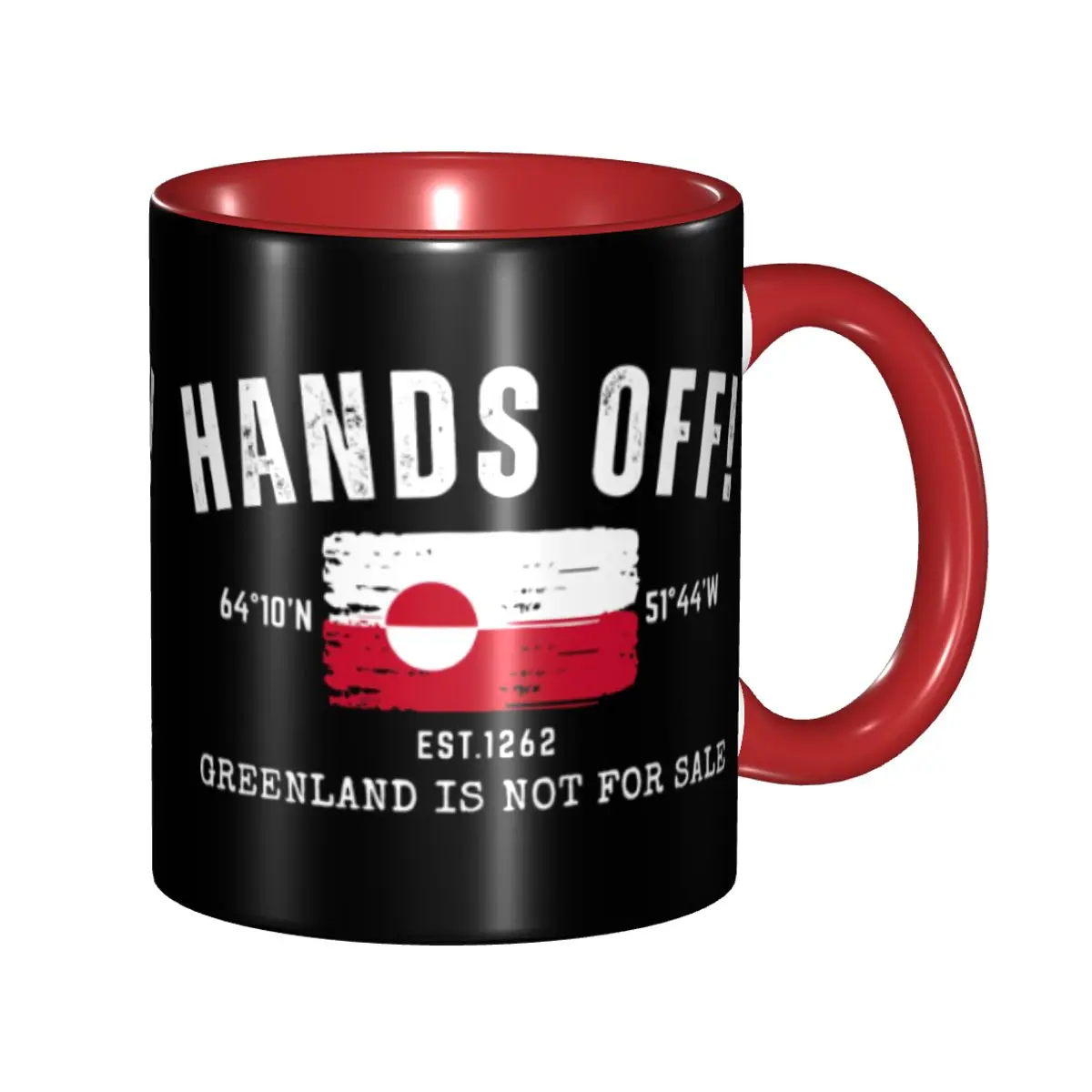 

Hands Off Greenland Is Not For Sale MGGA Mug Funny Coffee Cup Gift For Woman Man
