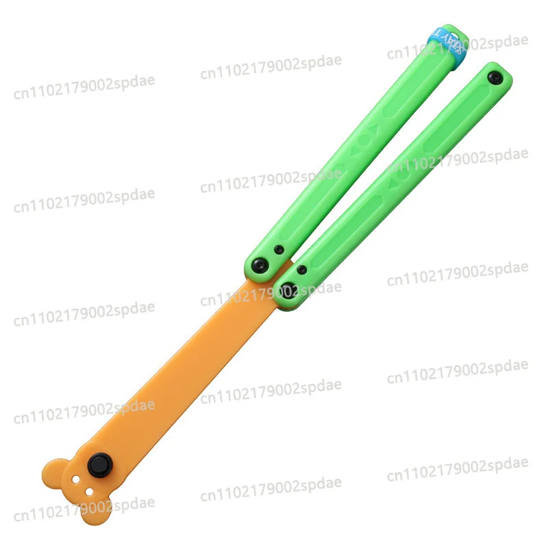 Luminous Plastic Flipping Training Toy Fluorescent Bushing Design Portable Stress Relief  Hobby Collection Prop