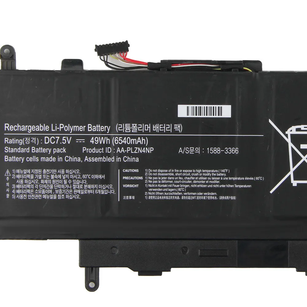 New Replacement Battery AA-PLZN4NP For Samsung ATIV PRO XE700T1C XQ700T1C-A52 XE700T1A 6540mAh