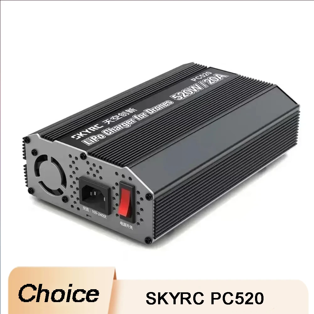 SKYRC PC520 Chargeur de batterie LiPo - 6S 20A à courant élevé pour les UAV agricoles, compatible 10000-22000 mAh et charge rapide