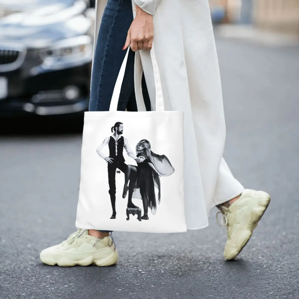 FLEETWOOD MAC Rumors Borse per la spesa Tela pieghevole La borsa a tracolla Borsa da viaggio per ragazze
