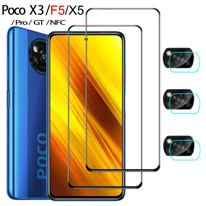 

poco f5 pro, 6.67'' poco x 3 9H Glass protector poco x3 pro cristal for xiaomi poco x 3 pro screen protector poco x3 nfc lamina poco x 5 pro tempered glass for poco x3 gt accessoires poko x5 pro