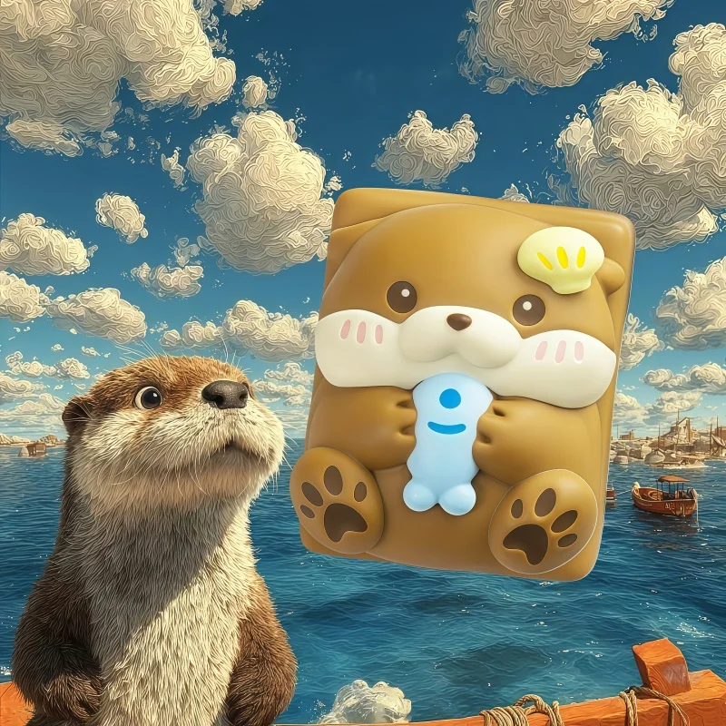 

Otter Themed Keycap Original 1.25u Otter Cute Translucent Personalized Custom Resin Material ESC Layered Drip Glue Process DIY