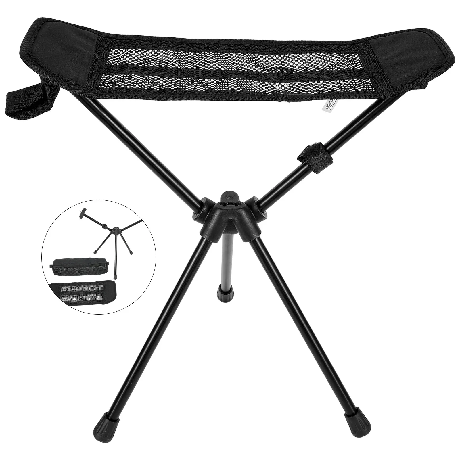 Camping Chair Foot Rest With Storage Bag Chair Leg Rest Travel Fishing Foldable Chair Stool Picnic Fish Tackle Accessories Tools