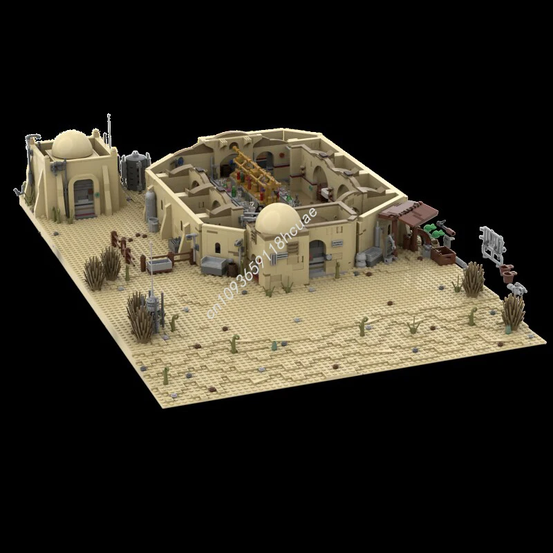 

3450 шт. MOC модульные Mos Eisley Cantina Star Battle строительные блоки Рождественский подарок вдохновляющий креативный день рождения для молодых строителей