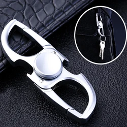 Multifunctionele Hand Spinner Metalen Flesopener Tol Sleutelhanger Volwassenen Stress Fidget Spinner Sleutelhanger Met Gift