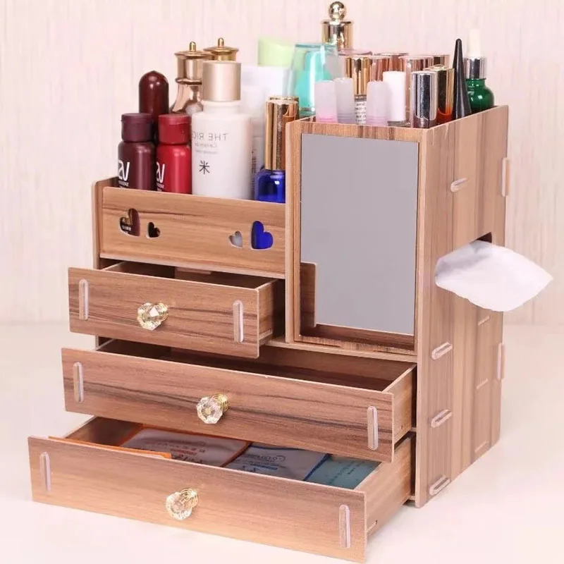 Display Container Makeup Drawer Shelf Cosmetic Storage Lipstick Holder Desk Beauty Cabinet Cosmeticos Home Garden