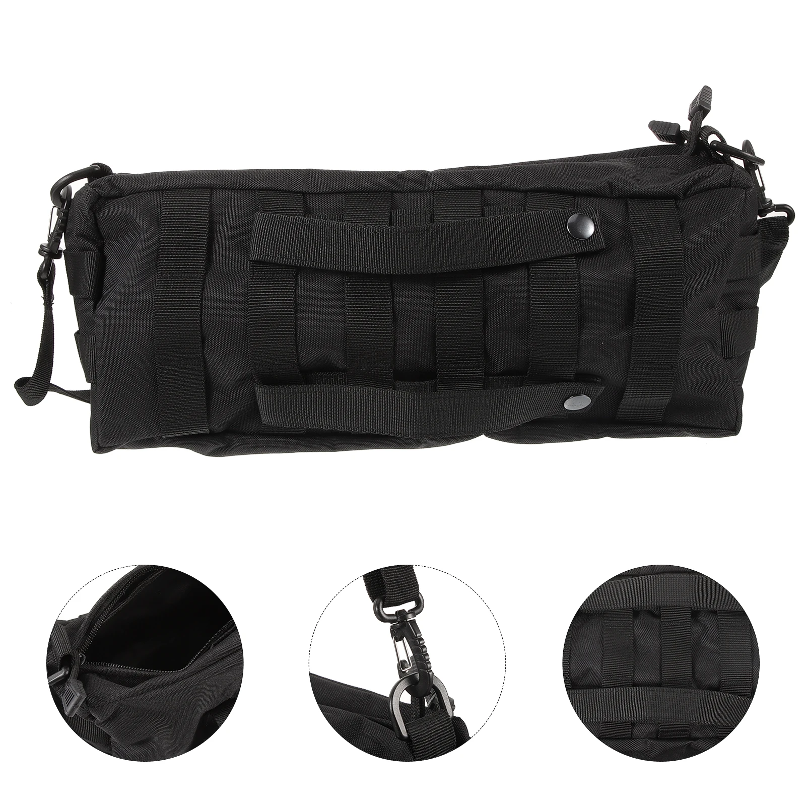 

Waterproof Fanny Tool Storage Large Capacity Nylon Organizer Outdoor Camping Nylon Tool Pouch Hiking Portable Bags Black