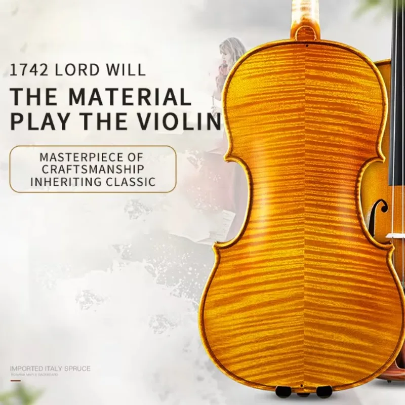 LZS 4/4-1/4 Factory Professional Support Customized Violin Handmade German Violin