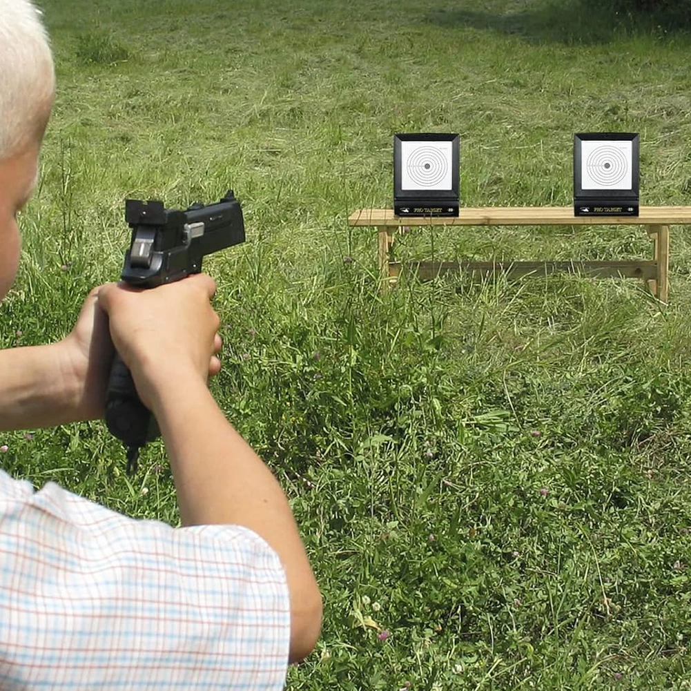 Airsoft Targets Includes 10pcs Replaceable Paper Portable Gun Targets Gun Trap Target for Airsoft Pellet Gun Rifle BB Gun