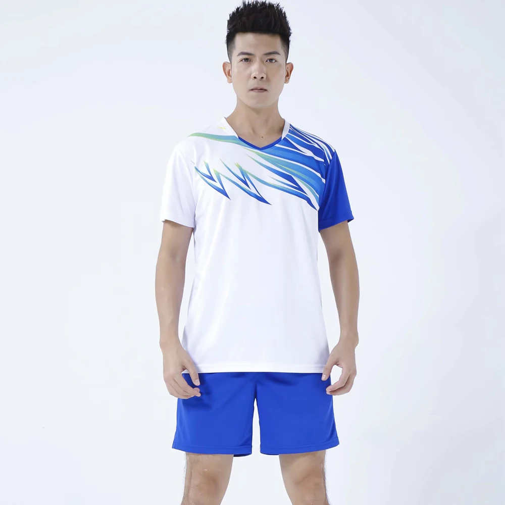 Men Volleyball Uniform Clothes Sets 2023 Summer Hot Sell Quick Dry Man 2 Piece Badninton Tennis Ping Pong Jersey Workout Suit