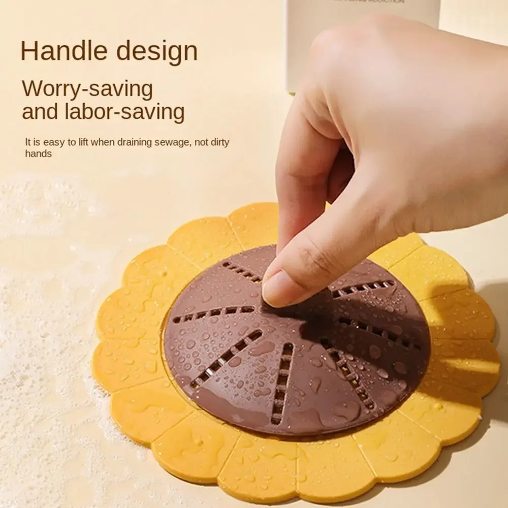 Multifunctional Deodorizing Filter Household Kitchen Bathroom Sewer Deodorizing Filter Insect and Odor-proof Drain Cover 1PC