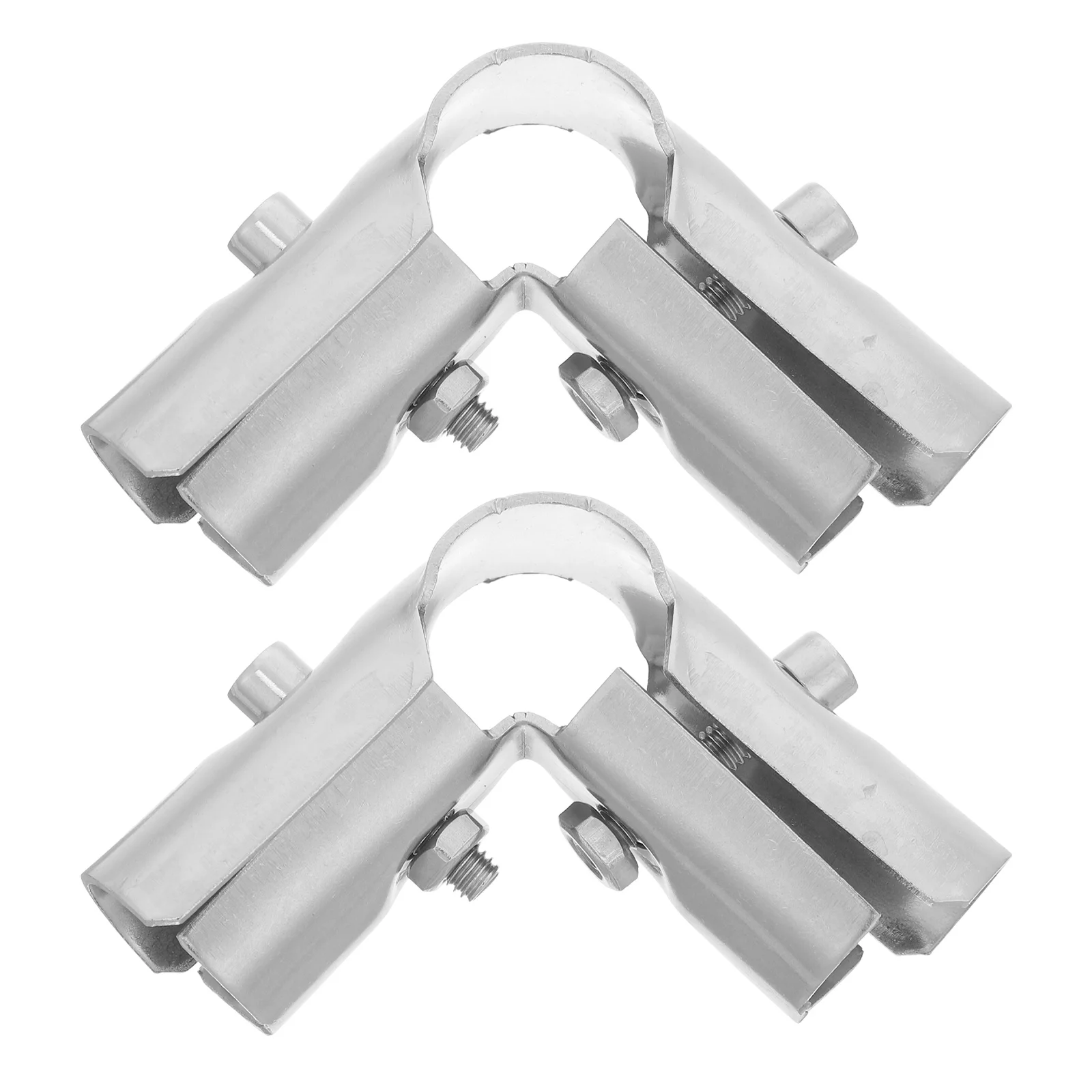 

2Pcs Stainless Steel End Rail Clamp Precision Machined Easy Installation Versatile Applications Agricultural Greenhouses