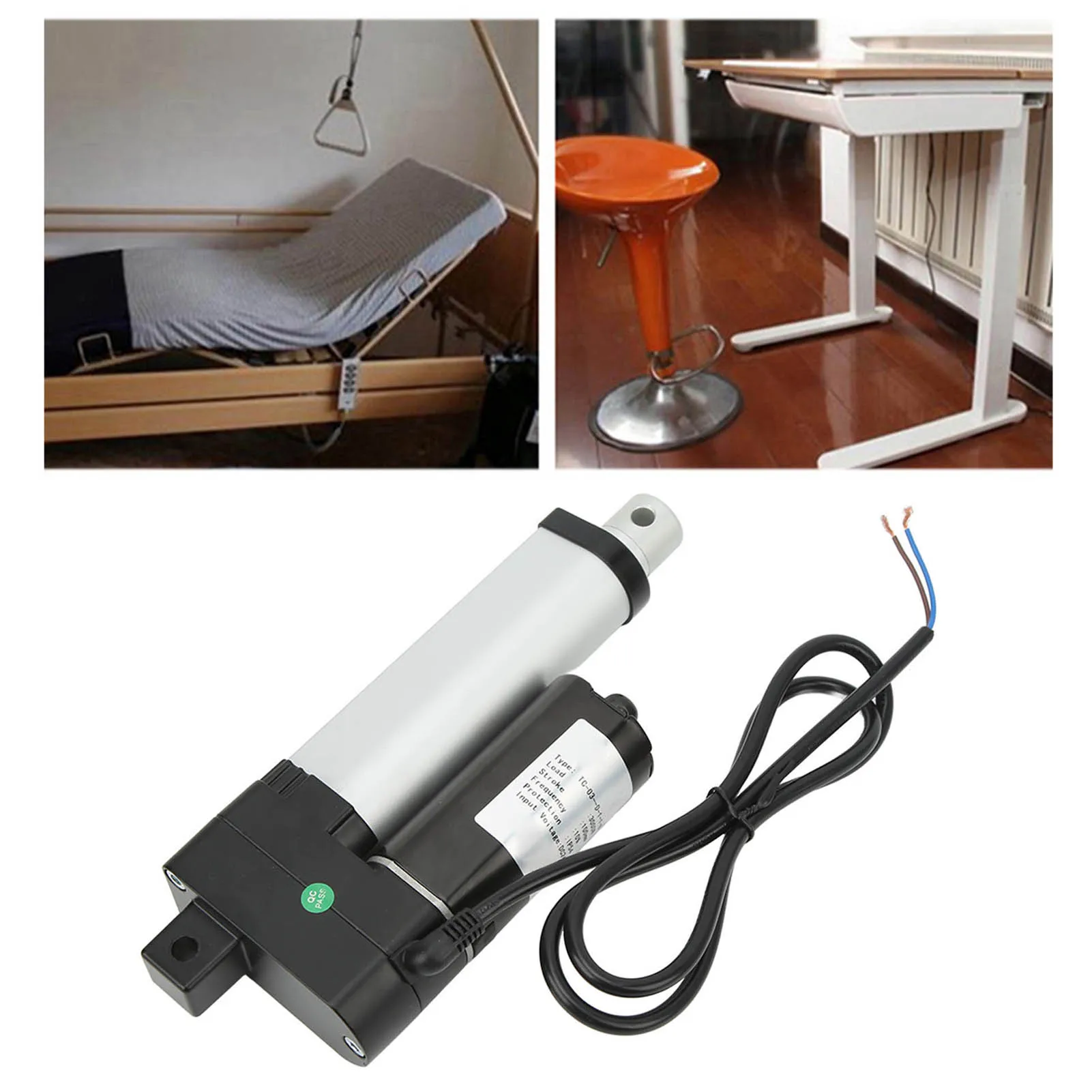 

Электрический привод, линейный привод, ход 150 мм, линейный привод, привод двигателя 3000N для электрической подъемной системы, стойка для камеры