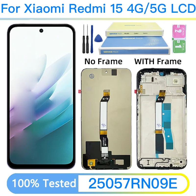 AAA+ For Xiaomi Redmi 15 4G 25062RN2DA LCD For Redmi 15 5G