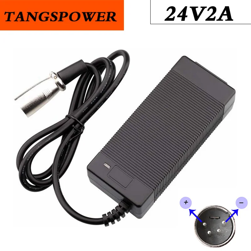 

24V 2A Lead Acid Battery Charger 28.8V 2A Charger Lead-acid Battery Pack Charger 4P XLR Connector