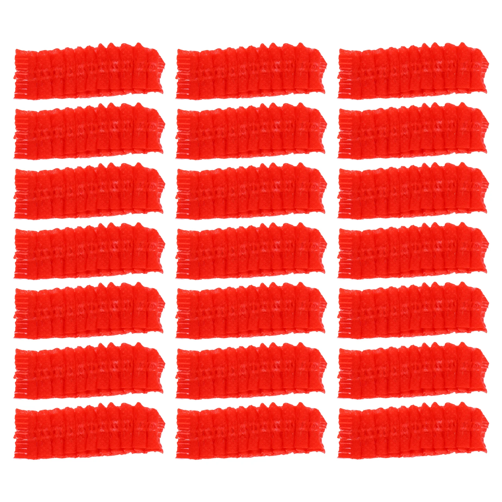 

100 Pairs Microphone Cover Protector Nonwoven Voice Tube Disposable Red Windscreen for