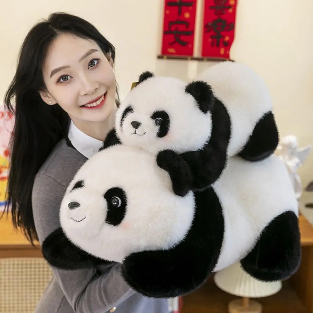

Sitting Posture Panda Plush Toys Crouching Posture Cartoon Panda Stuffed Doll Lovely Fluffy Soft Panda Plush Doll