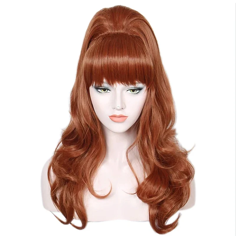 HAIRJOY ​​Synthetische Haar-Bienenstock-Perücke für Damen, lockig, lang, hitzebeständig, Cosplay-Perücken – Detail 4
